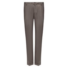 Брюки из шерсти и льна Luciano Barbera