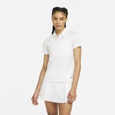 Женская рубашка-поло с принтом для гольфа Nike Dri-FIT