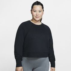 Женская футболка для тренинга с длинным рукавом Nike Dri-FIT Luxe (большие размеры)