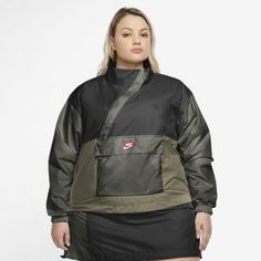 Женский анорак из тканого материала Nike Sportswear Icon Clash (большие размеры)