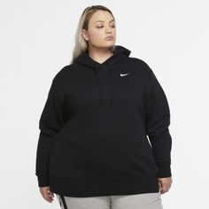 Женская флисовая худи Nike Sportswear (большие размеры)