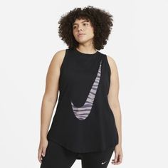 Женская майка для тренинга Nike Dri-FIT Icon Clash (большие размеры)