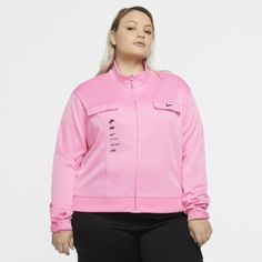 Женская куртка из полиэстера Nike Sportswear Swoosh (большие размеры)