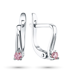 Серьги из серебра э0612сг05156800 ЭПЛ Якутские Бриллианты