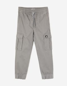 Серые джинсы Jogger с карманами-карго для мальчика Gloria Jeans