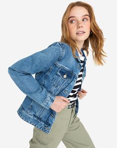 Джинсовая куртка с карманами Gloria Jeans