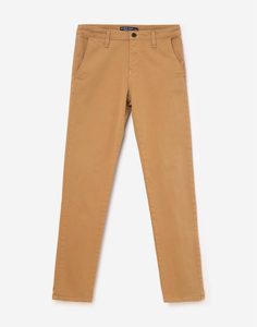 Бежевые брюки-чинос SLIM Gloria Jeans