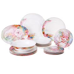 Сервиз столовый Macbeth bone porcelain Impress 21 предмет