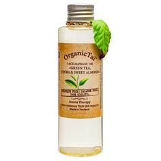 OrganicTai, Масло для лица «Зеленый чай, жожоба и сладкий миндаль», 120 мл