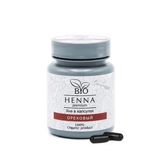 Bio Henna Premium, Хна в капсулах для бровей, ореховая, 30 шт.