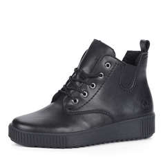 Ботинки Черные ботинки из экокожи на шнуровке Rieker