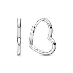 Серьги-кольца "Асимметричные сердца" Pandora