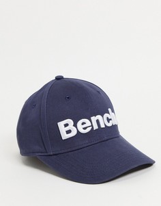 Темно-синяя кепка с большим логотипом Bench-Черный цвет