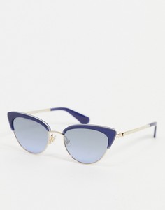 Солнцезащитные очки с оправой «кошачий глаз» Kate Spade Jahnam-Голубой