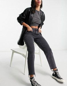 Серые джинсы в стиле диско со рваной отделкой New Look-Серый