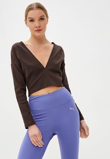 Лонгслив PUMA EXHALE RIB KNIT V FRONT LONG SLEEVE