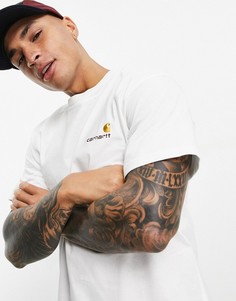 Белая свободная футболка с надписью Carhartt WIP-Белый