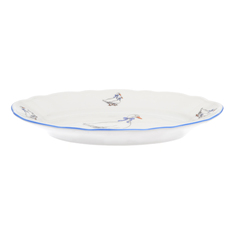 Блюдо овальное гуси (dubi) белый 24 см.
