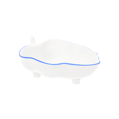 Блюдо гуси (dubi) белый 11x11 см.