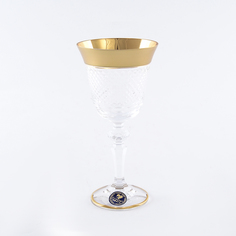 Набор бокалов для вина crystal heart фелиция (6 шт) (crystal heart) золотой