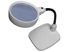 Лупа настольная Kromatech 7764 10x-120mm с подсветкой 6 LED 23149w252