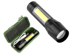 Фонарь Kromatech 1 LED+COB с зумом micro USB 47149b079