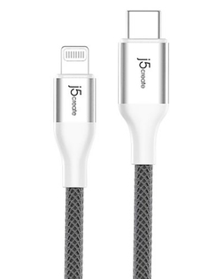 Аксессуар j5create USB Type-C - Lightning White JLC15W