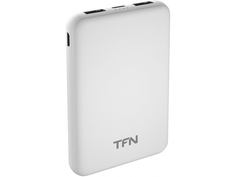 Внешний аккумулятор TFN Power Bank Slim Duo 5000mAh White TFN-PB-201-WH