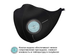 Защитная маска Xiaomi AirPOP Light 360 Black FWMKZ04XY 5-ти уровненная фильтрация