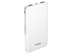 Внешний аккумулятор TFN Power Bank Slim Duo 10000mAh White TFN-PB-202-WH