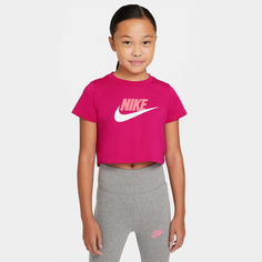 Подростковая футболка Big Kids (Girls) Cropped T-Shirt Nike