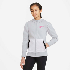 Подростковая толстовка Air French Terry Big Kids (Girls) Full-Zip Hoodie Nike