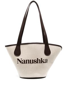 Nanushka сумка-тоут Winged Juno с логотипом