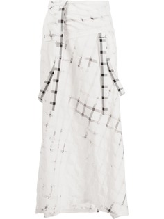 Ys юбка миди в клетку Y's