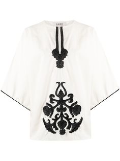 Bazar Deluxe топ-кимоно с вышивкой