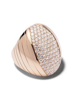 Mattia Cielo кольцо Iguana из розового золота с бриллиантами