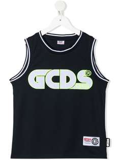 Gcds Kids топ с вышитым логотипом