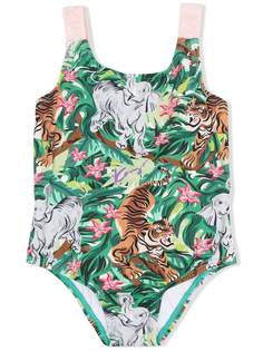 Kenzo Kids купальник с принтом Flying Tiger