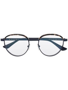 Marni Eyewear очки в круглой оправе черепаховой расцветки