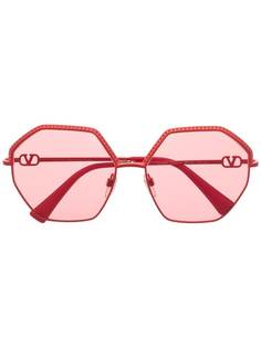 Valentino Eyewear солнцезащитные очки с логотипом VLogo