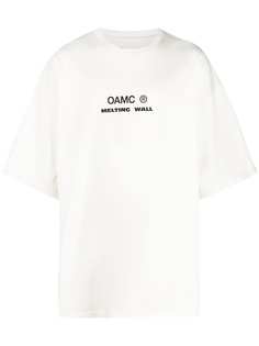 OAMC футболка Melting Wall с графичным принтом