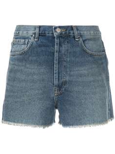Eva джинсовые шорты с бахромой