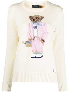 Polo Ralph Lauren джемпер Picnic Polo Bear вязки интарсия