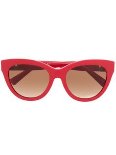 Valentino Eyewear солнцезащитные очки в массивной оправе кошачий глаз