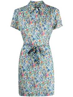 A.P.C. платье-рубашка с цветочным принтом