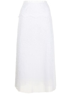 Ermanno Scervino плиссированная юбка с английской вышивкой