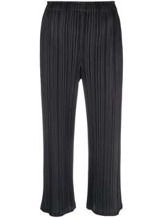 Pleats Please Issey Miyake укороченные плиссированные брюки