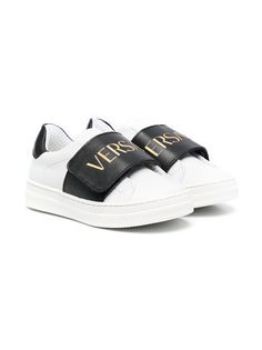 Versace Kids кроссовки на липучках с логотипом