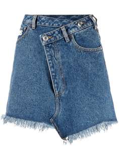 Gcds джинсовая юбка асимметричного кроя