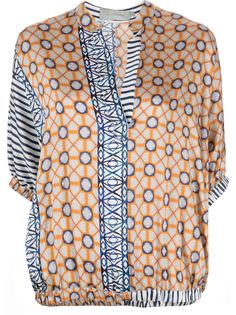 Silvia Tcherassi блузка Solana с геометричным принтом